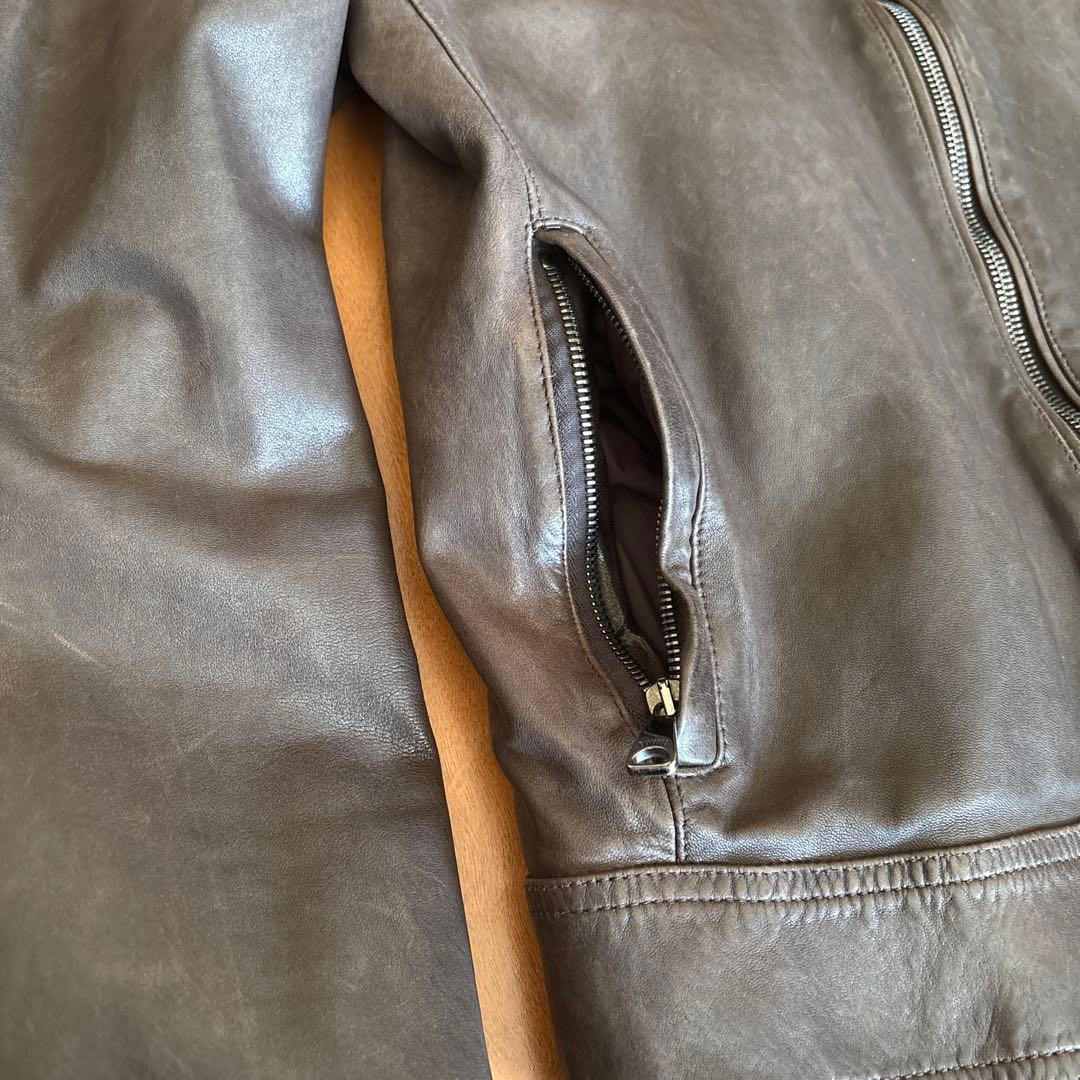 ニ*ク様 EMMETI JURI 別注 ヴィンテージ加工 ライダース エンメティ