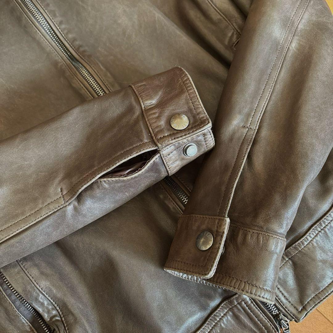 ニ*ク様 EMMETI JURI 別注 ヴィンテージ加工 ライダース エンメティ