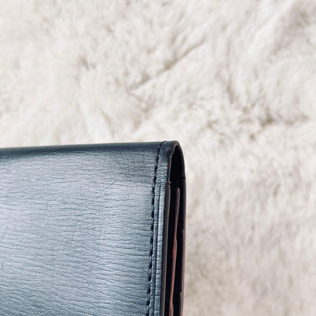 【良品】　GANZO ガンゾ　長財布　レザー　折財布　ブラック