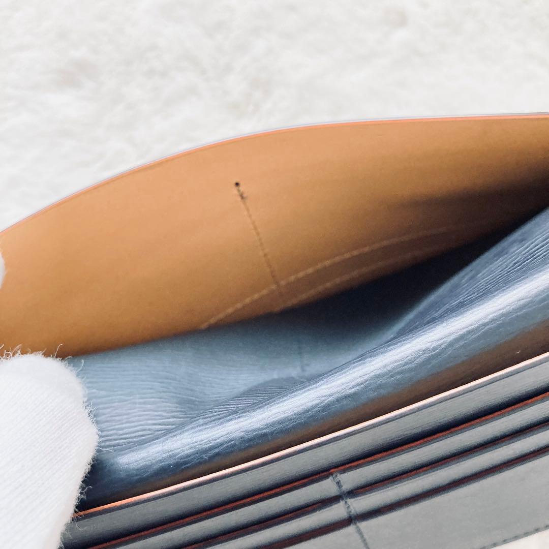 【良品】　GANZO ガンゾ　長財布　レザー　折財布　ブラック