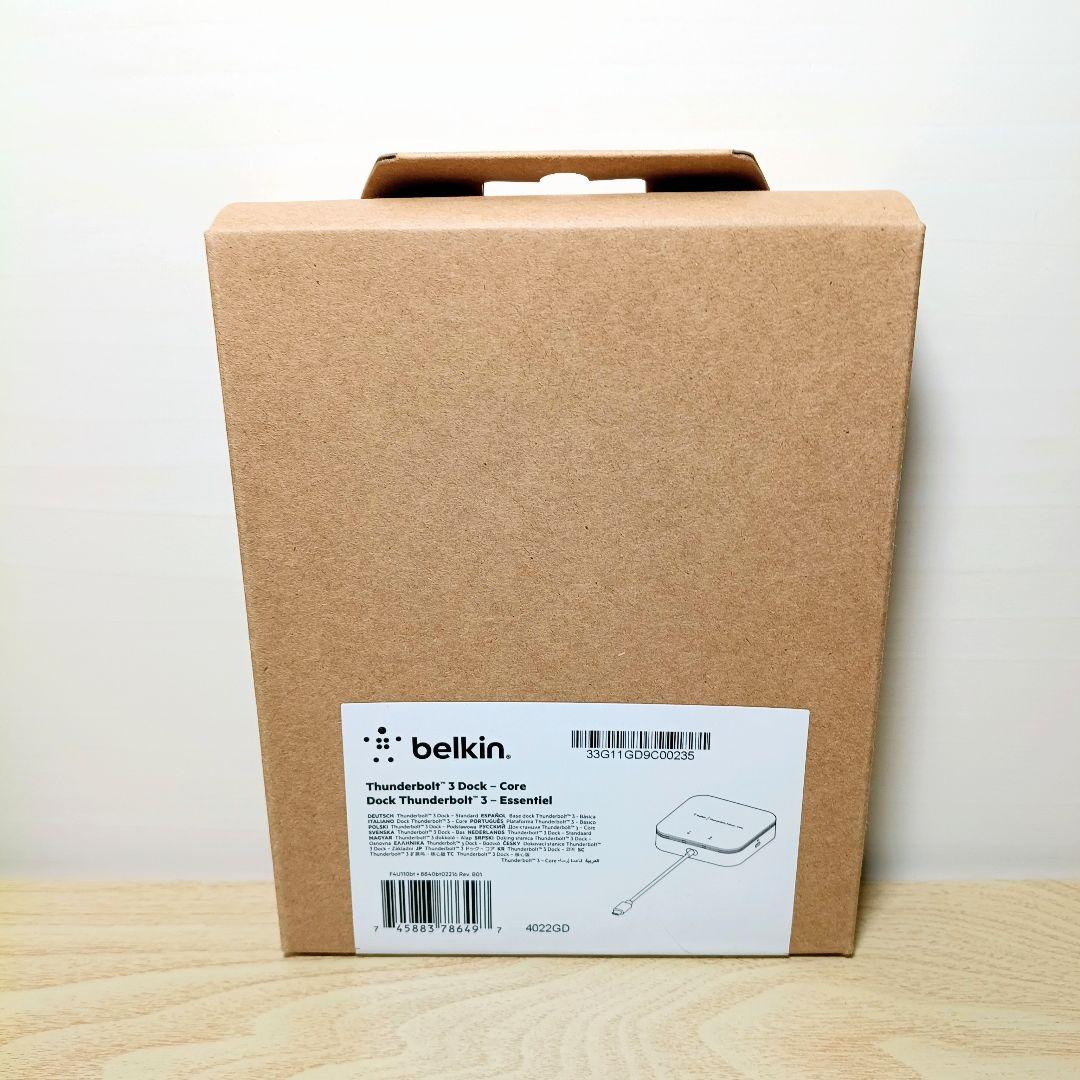 分配器・切替器 Belkin Thunderbolt 3 Dock Core F4U110bt