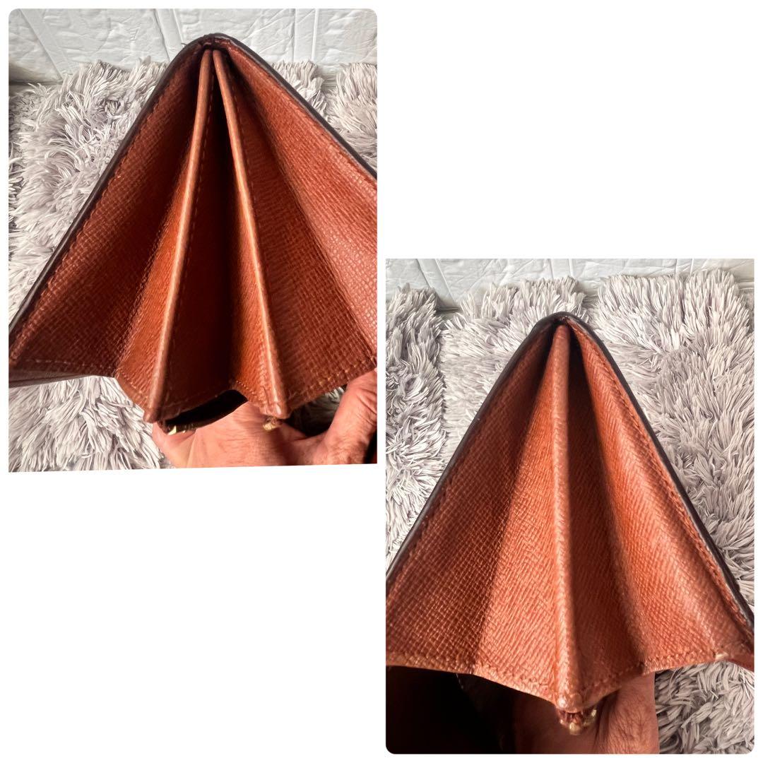 ルイヴィトン　長財布　モノグラム　ポルトモネクレディ　ブラウン　メンズ