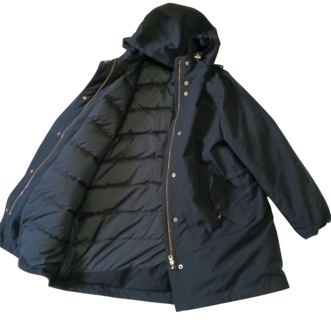 美品「23区」 50 大きいサイズ ダウンコート　ブラック 希少　レア　19号