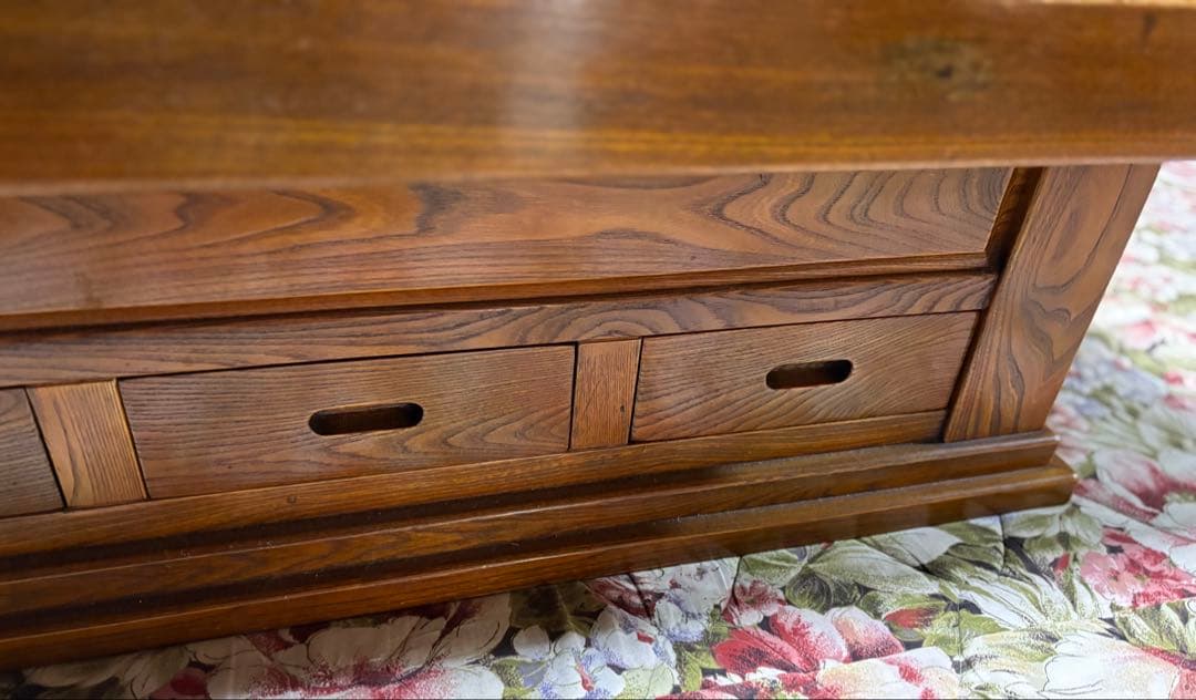 囲炉裏テーブル(引き出し3個付き和家具)