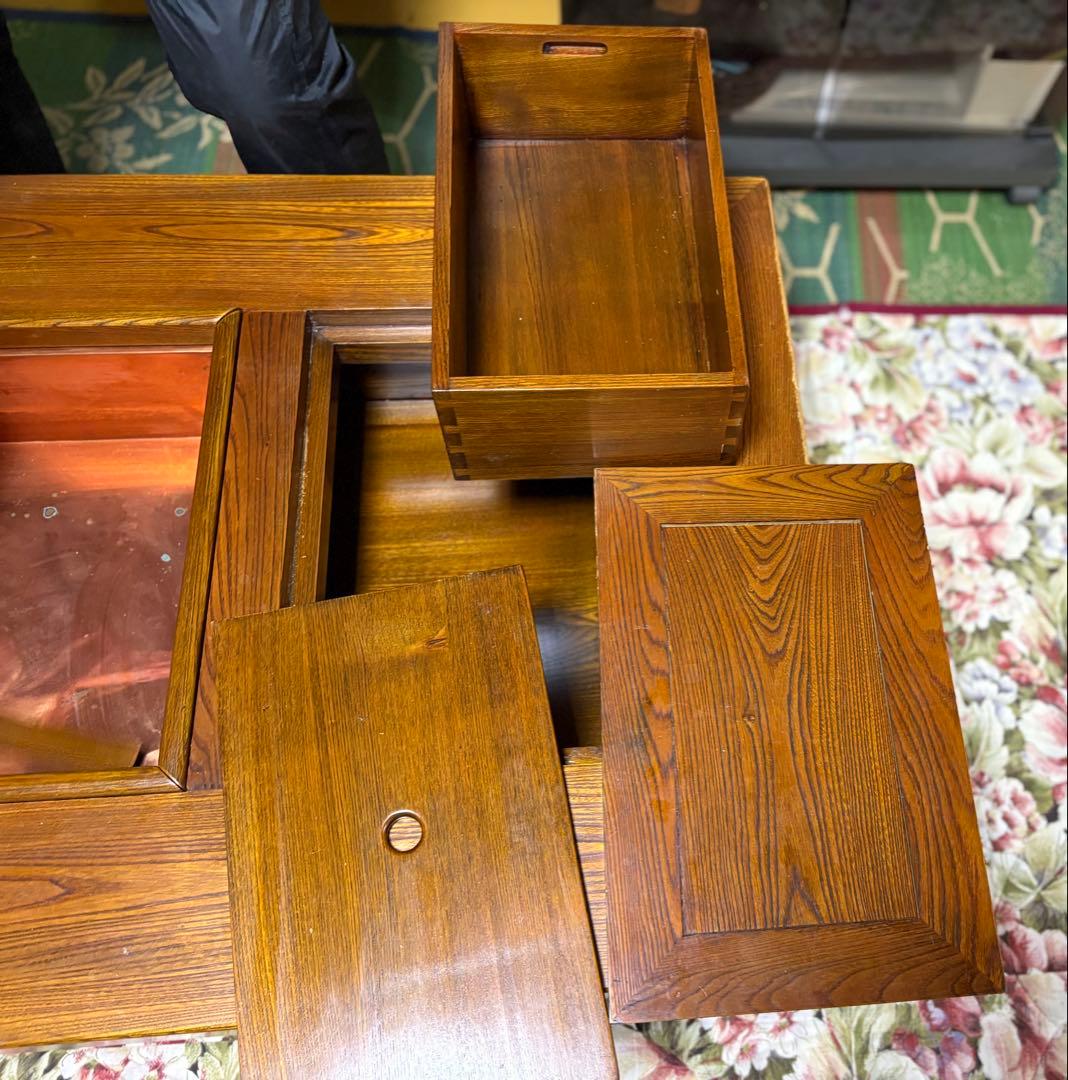 囲炉裏テーブル(引き出し3個付き和家具)