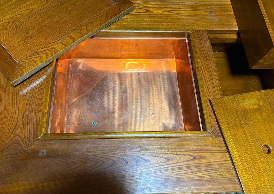 囲炉裏テーブル(引き出し3個付き和家具)