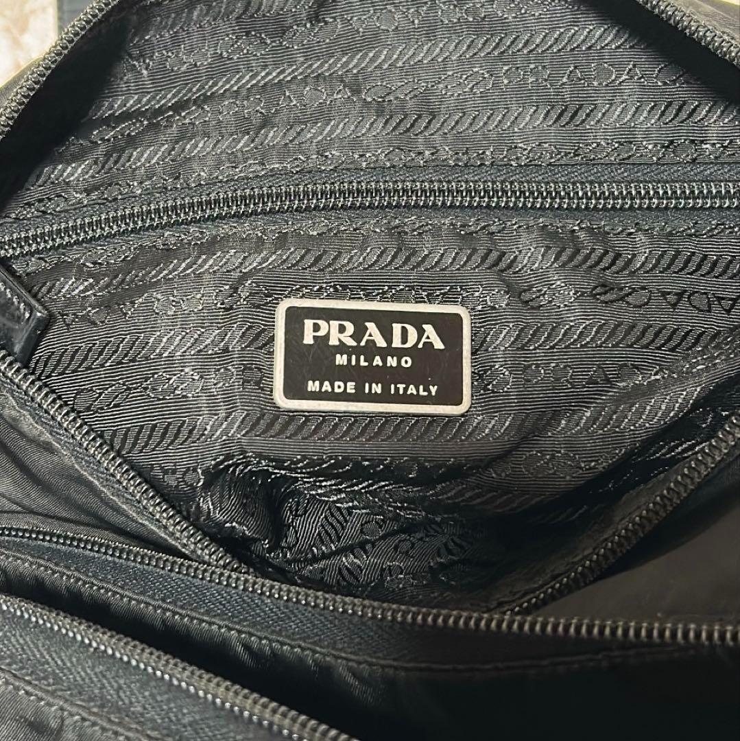 ✨️美品✨️ プラダ ショルダーバッグ メッセンジャー ナイロン 黒 白タグ
