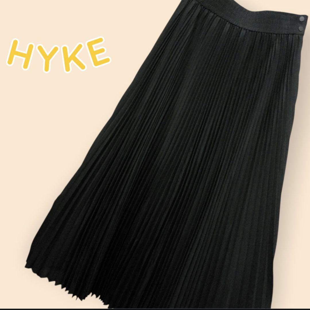 美品 HYKE ウエストゴム プリーツスカート
