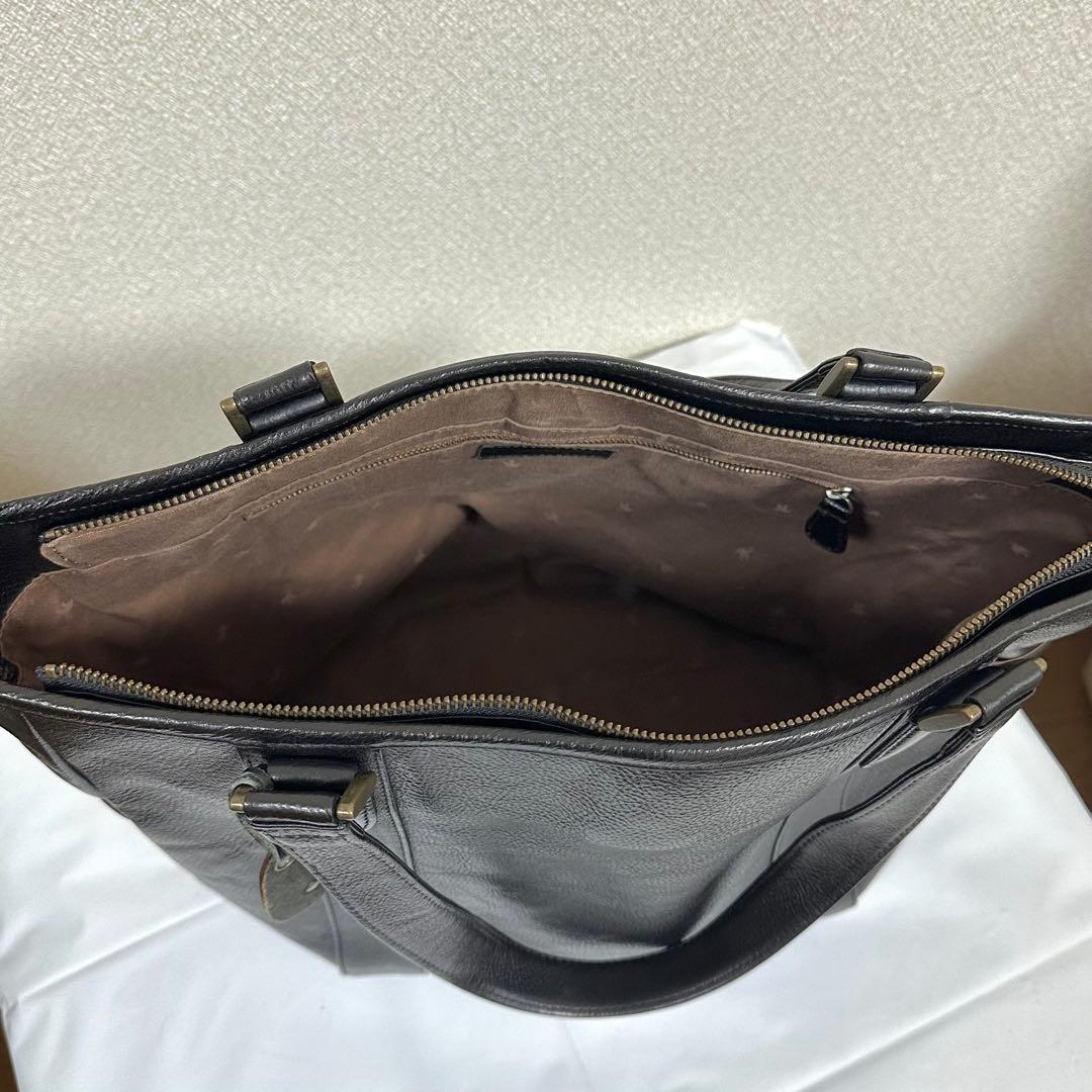 【美品】sot トートバッグ ZEBU レザー 2way ブラック A4収納可