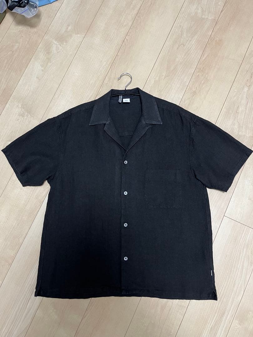 トップス OVY Hemp Short Sleeve Open Collar Shirt