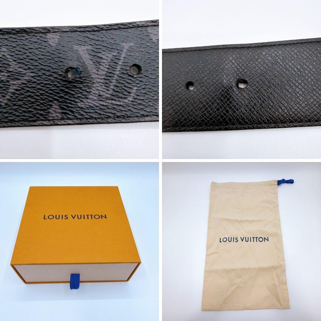 ルイ・ヴィトン モノグラム エクリプス LVロゴ ベルト 85/34 M0157