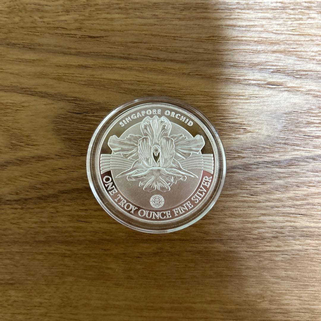 純銀　シンガポール　マーライオン