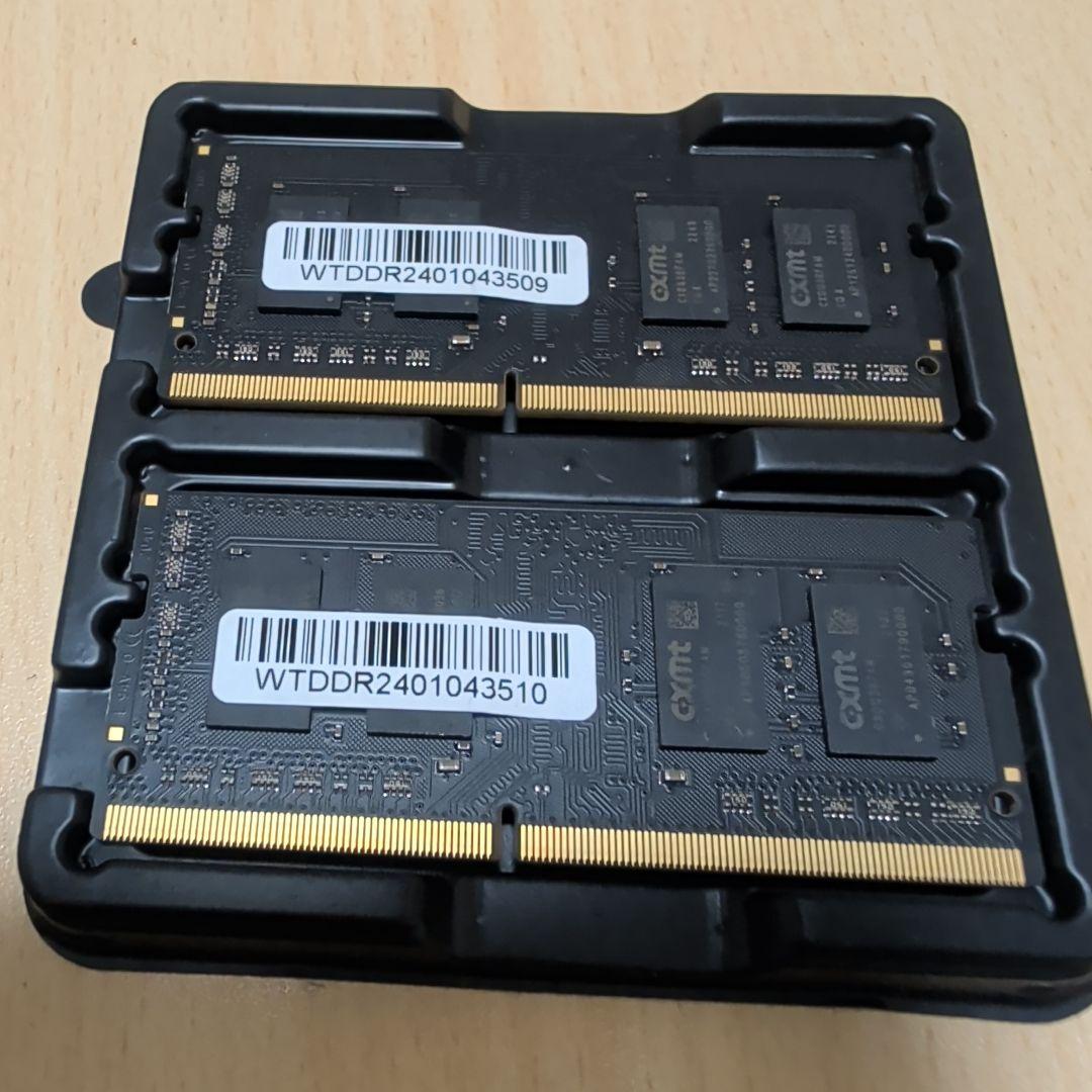 合計16GB WINTEN SO-DIMM DDR4 2400 8GB 2枚