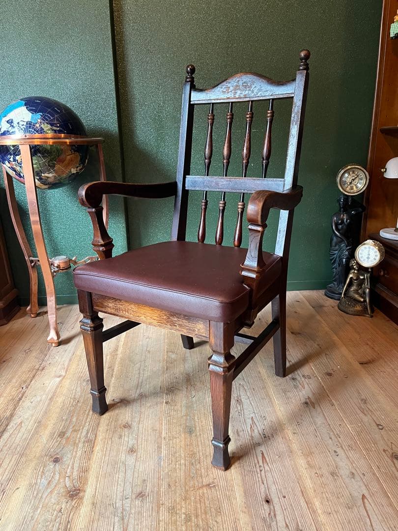 飛騨 キツツキ アームチェア 椅子 アンティーク インテリア 当時物 昭和レトロ