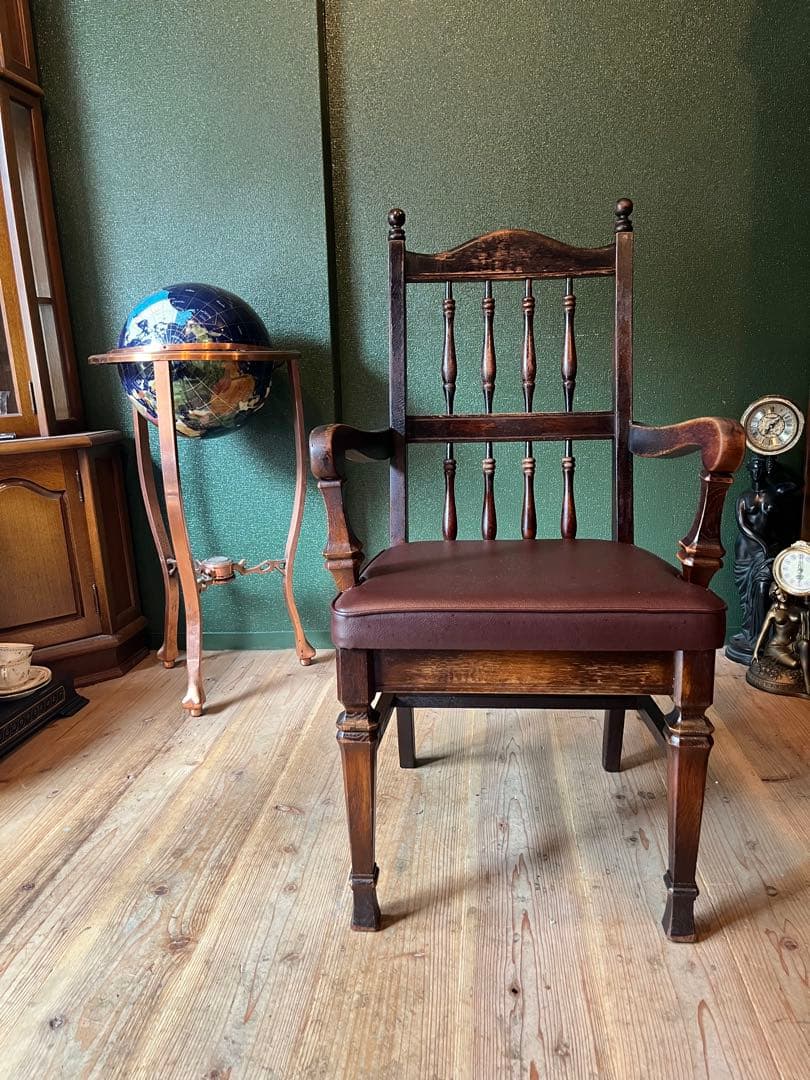 飛騨 キツツキ アームチェア 椅子 アンティーク インテリア 当時物 昭和レトロ