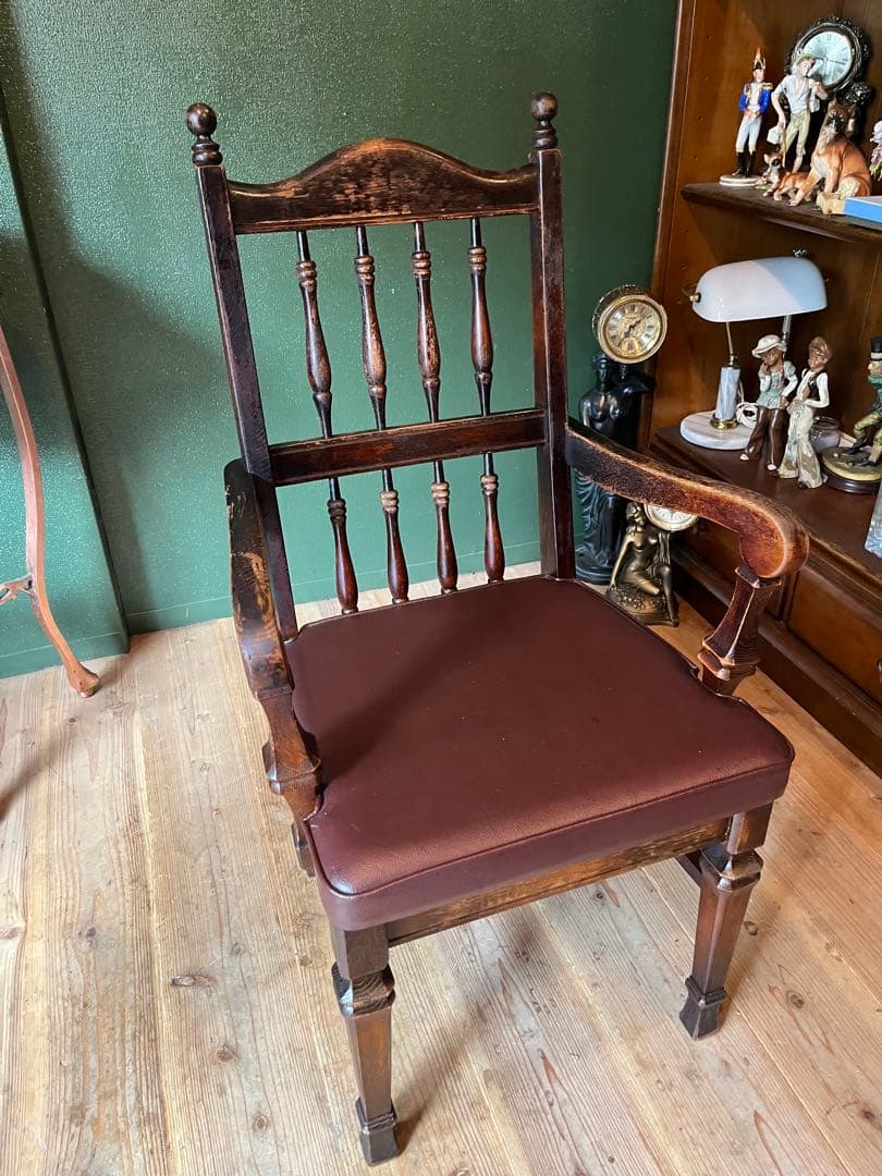 飛騨 キツツキ アームチェア 椅子 アンティーク インテリア 当時物 昭和レトロ