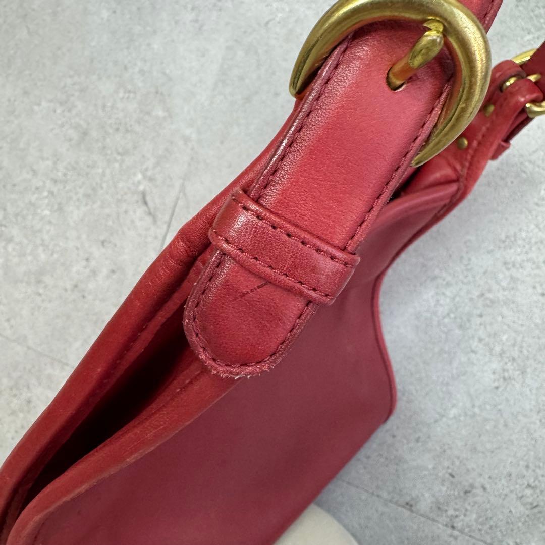 90s USA製 オールドコーチ ハンドバッグ 4106 レッド