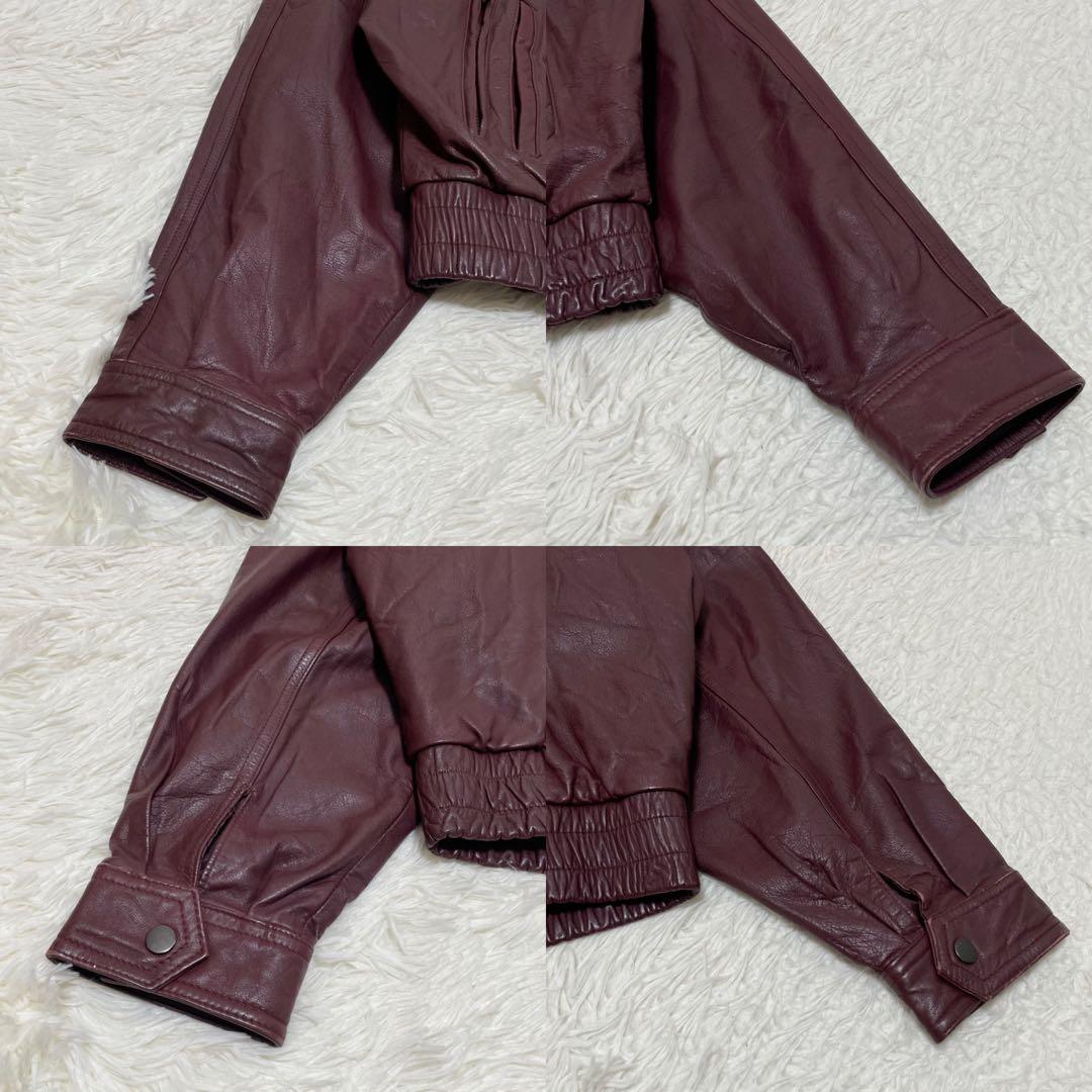 希少カラー A-2 リアルレザー フライトジャケット XL 本革 ワインレッド