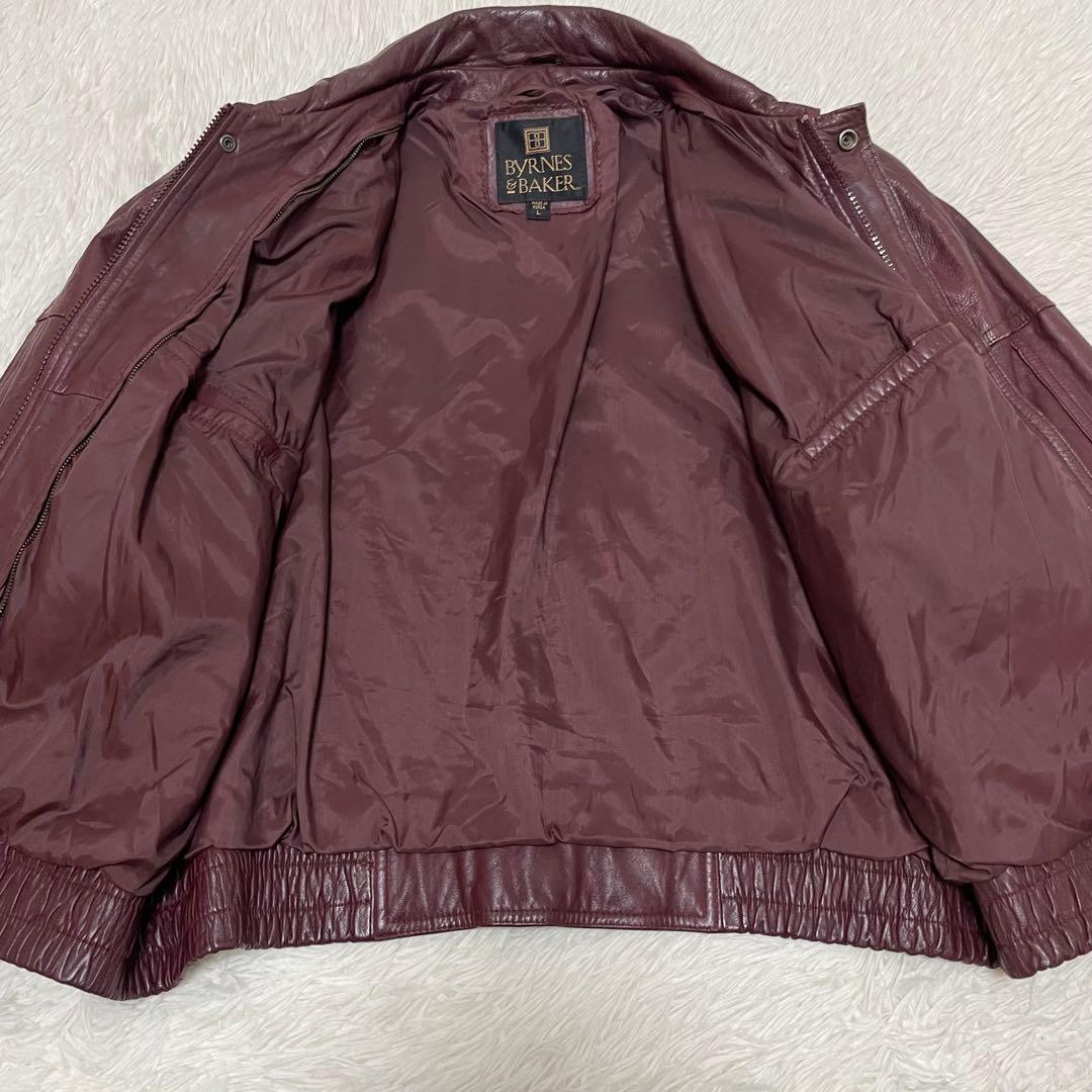 希少カラー A-2 リアルレザー フライトジャケット XL 本革 ワインレッド