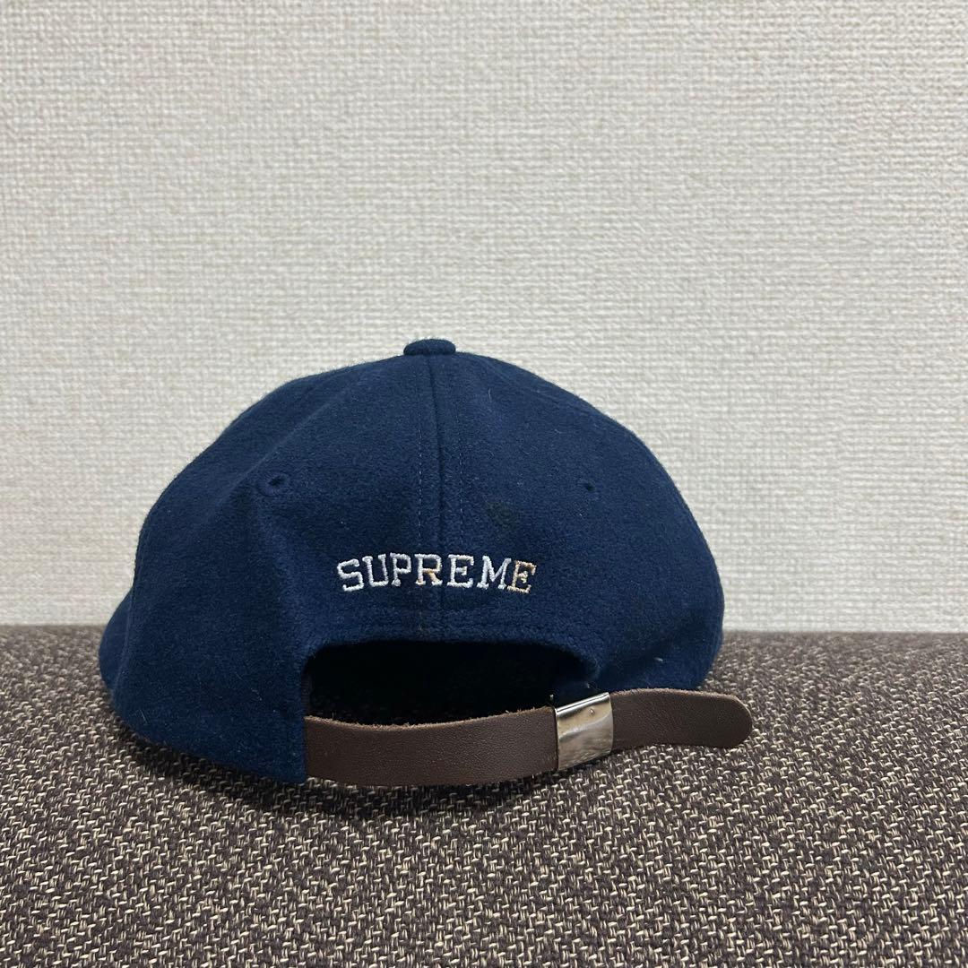 Supreme ウール Sロゴ キャップ ネイビー 希少