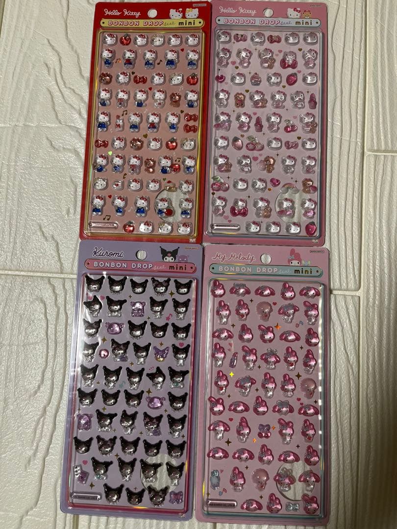 サンリオミニ　ボンボンドロップシール　正規品
