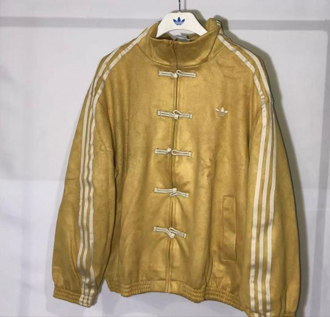 M adidas originals スエード トラックジャケット 黄