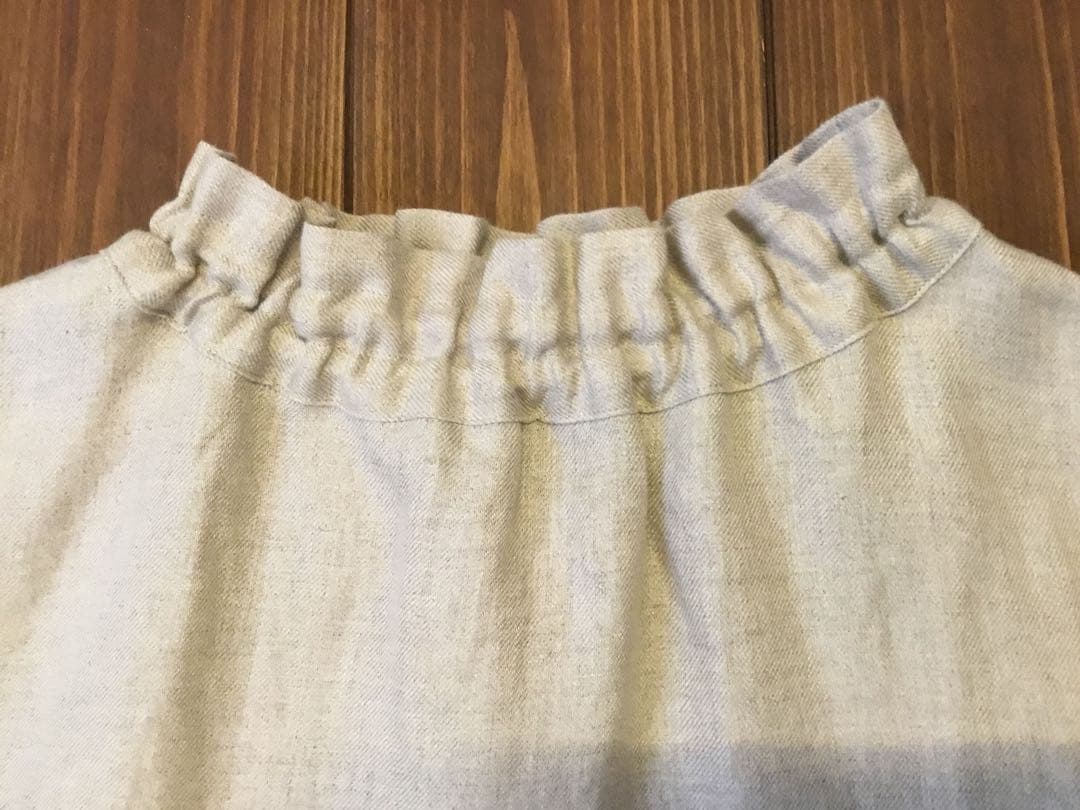 [専用]wafu◆プレミアム シャーリング リネントップス◆フラックス◆サイズ１