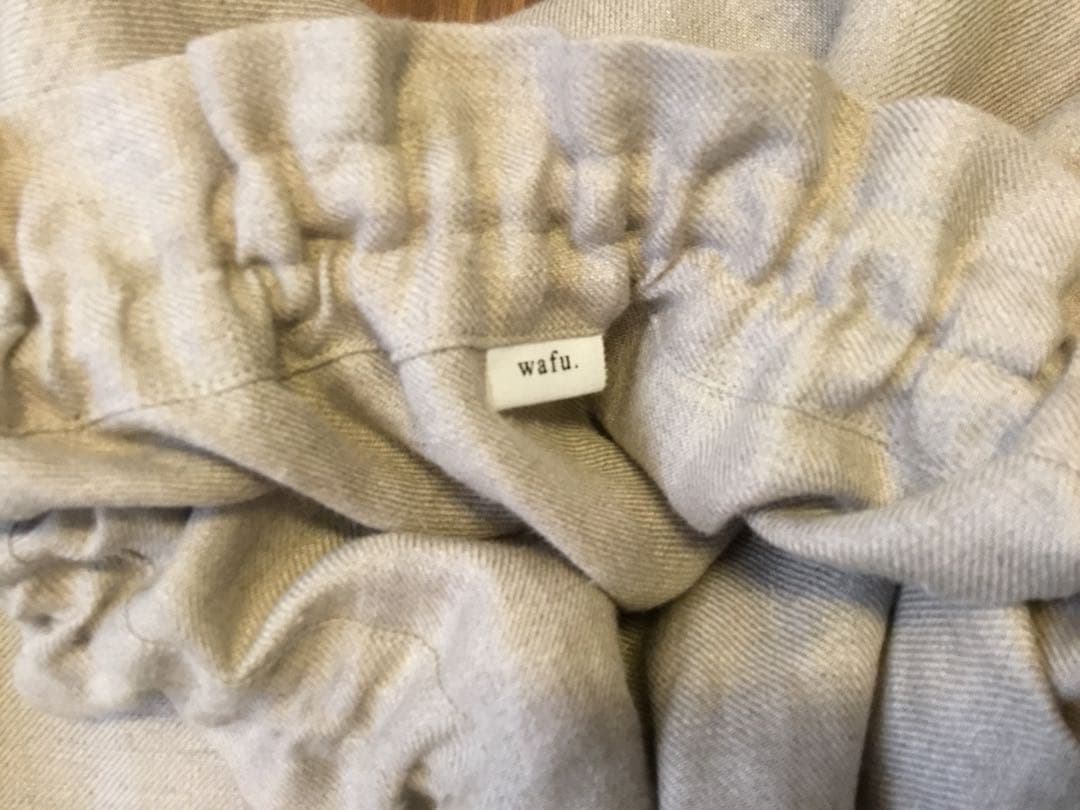 [専用]wafu◆プレミアム シャーリング リネントップス◆フラックス◆サイズ１