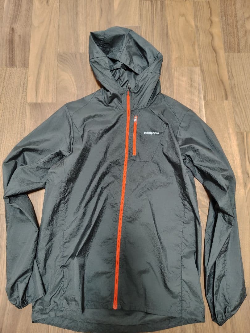 patagonia フーディニ ジャケット М パタゴニア 濃灰 オレンジ 廃盤