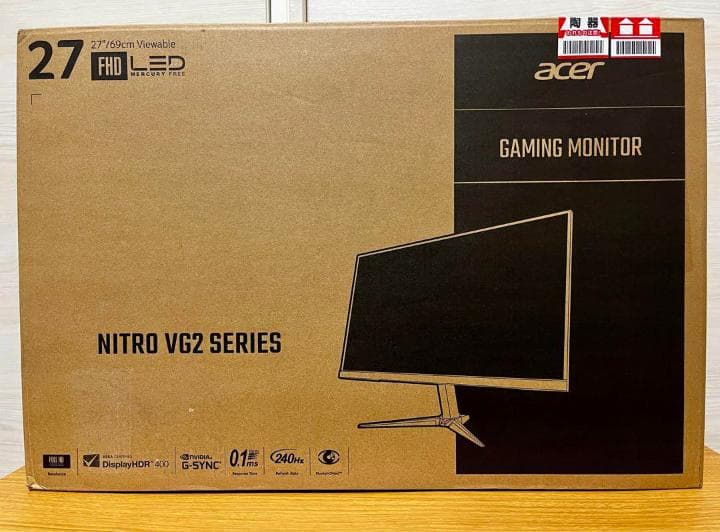 Acer27型ゲーミングディスプレイ VG272Xbmiipx 240Hz