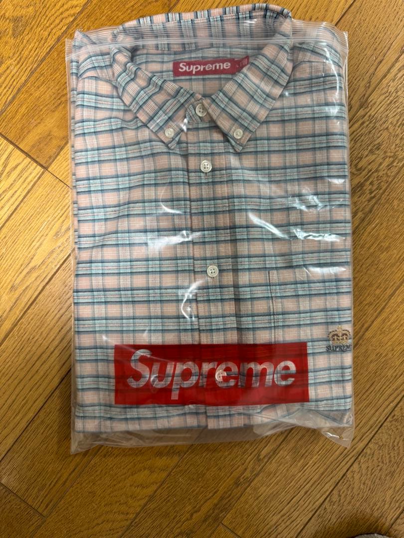 トップス Supreme Loose Fit Flannel Oxford Shirt L
