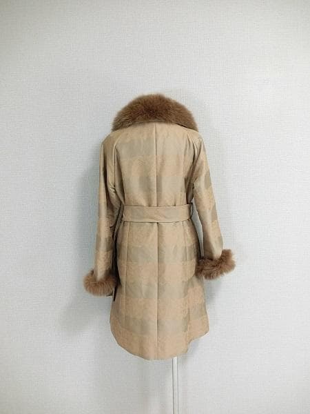 みゆ　オースチンリード　ライナー付　ファー　ベルテッド　チェスターコート