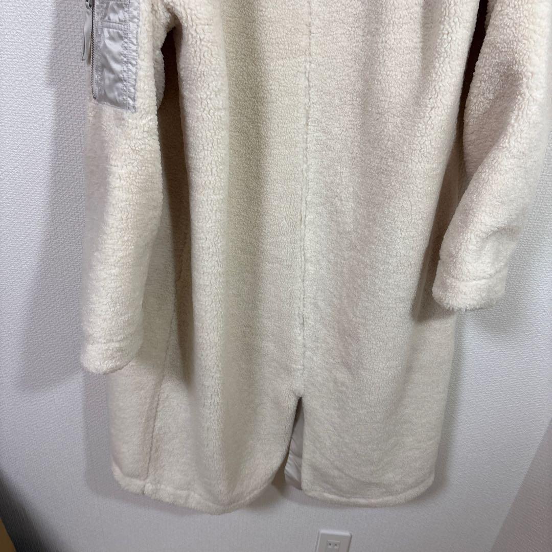 LASUD ボアコートアイボリー未使用品　サイズ9号　定価34000円タグ無し