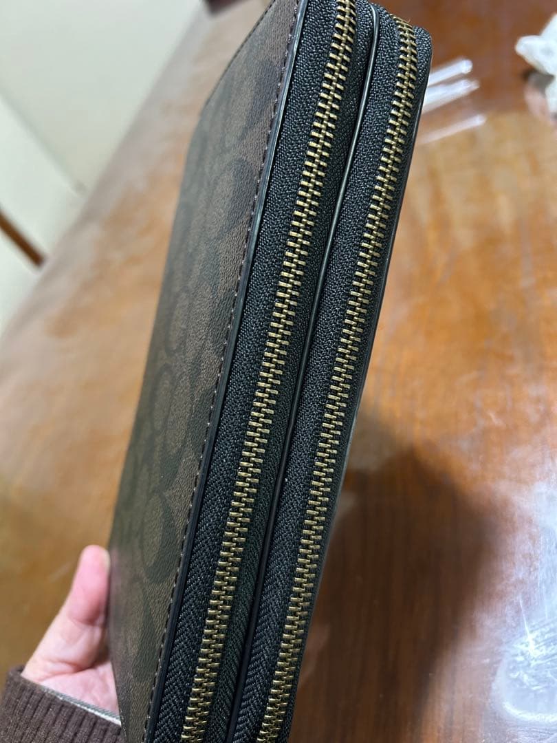 Coach オーガナイザー ダークブラウン 長財布