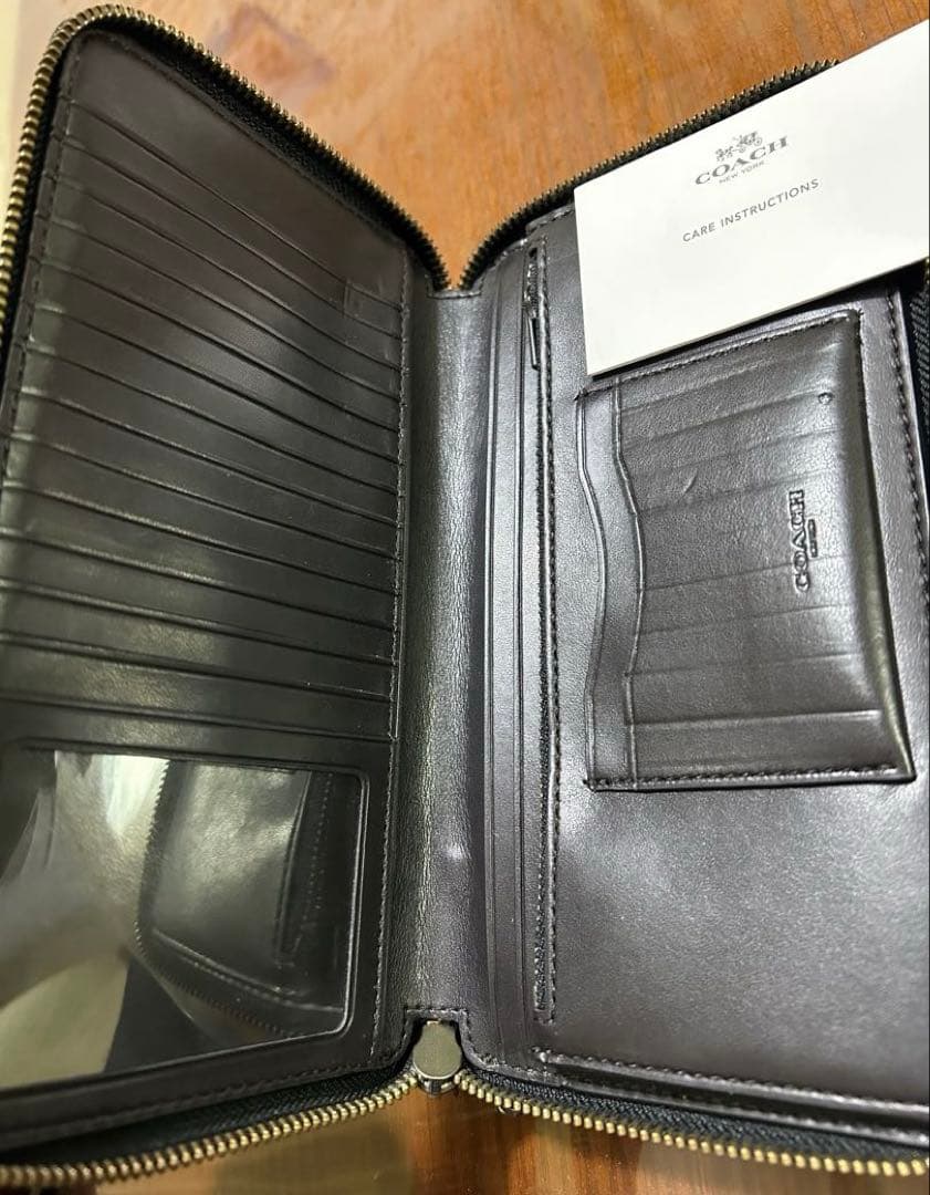Coach オーガナイザー ダークブラウン 長財布