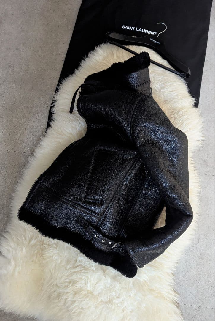 稀少美品　2020/21AW　サンローラン　B-3　ムートン　ボンバージャケット