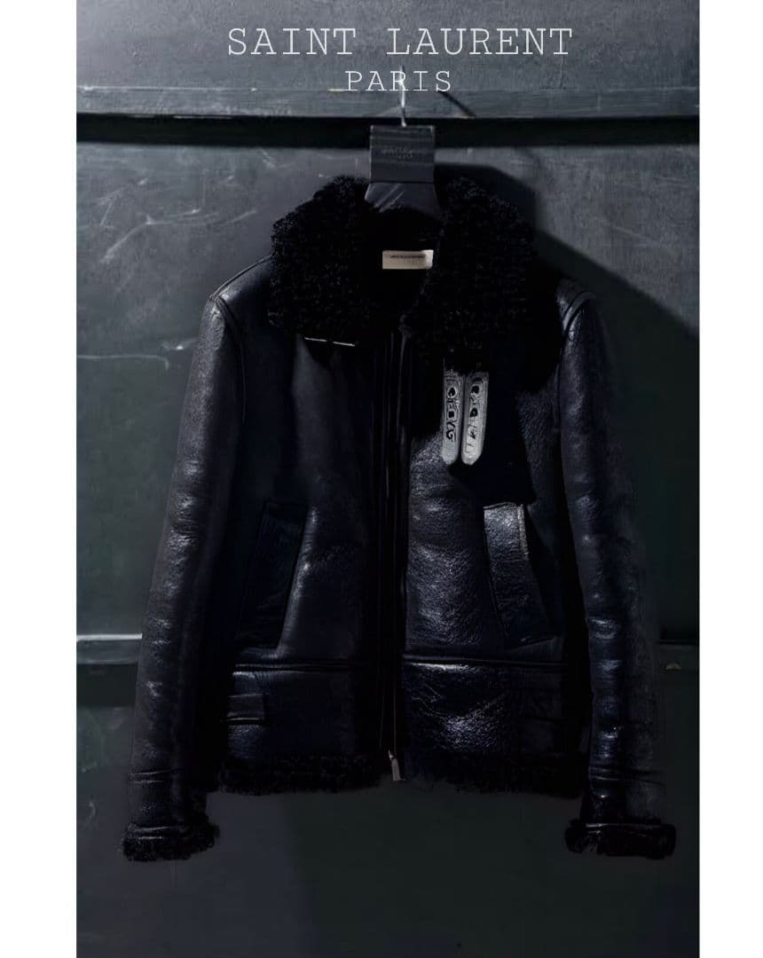 稀少美品　2020/21AW　サンローラン　B-3　ムートン　ボンバージャケット