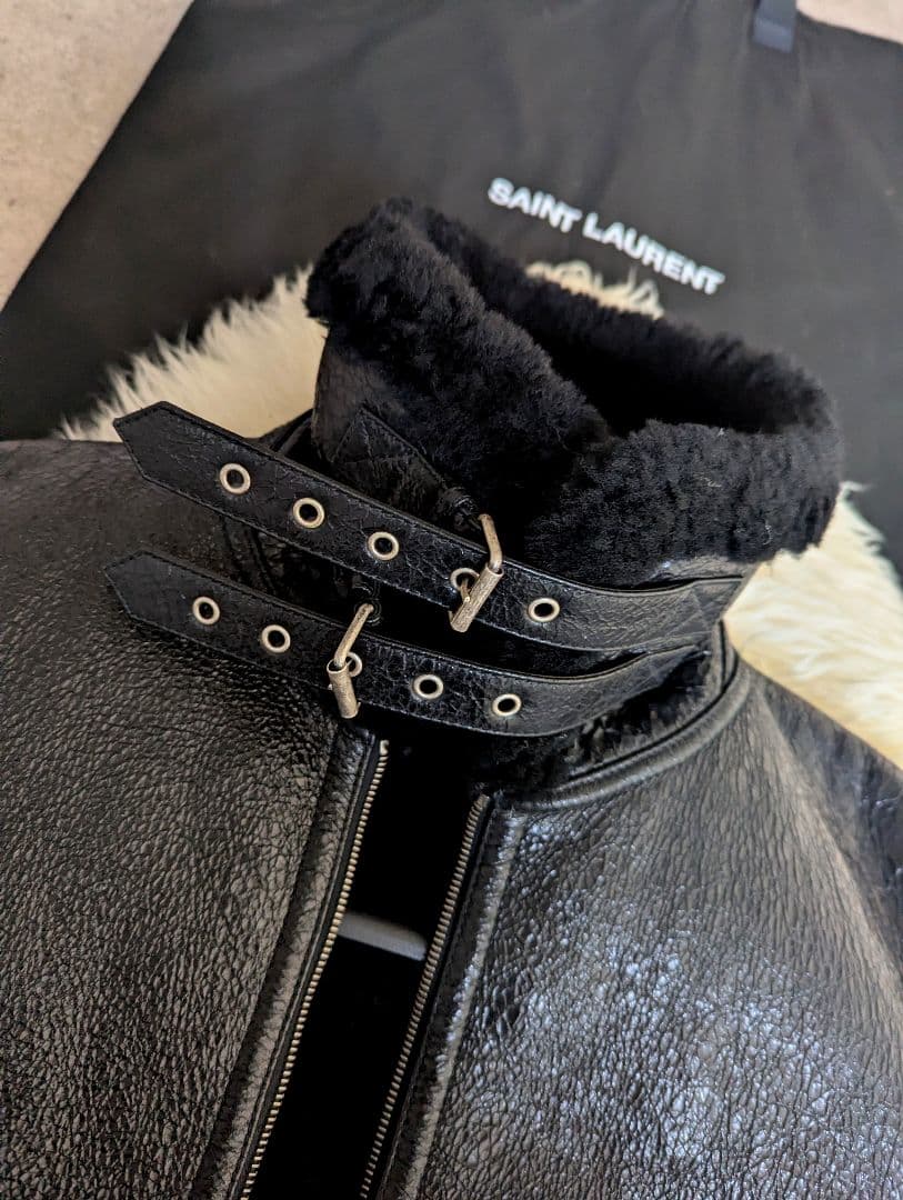 稀少美品　2020/21AW　サンローラン　B-3　ムートン　ボンバージャケット