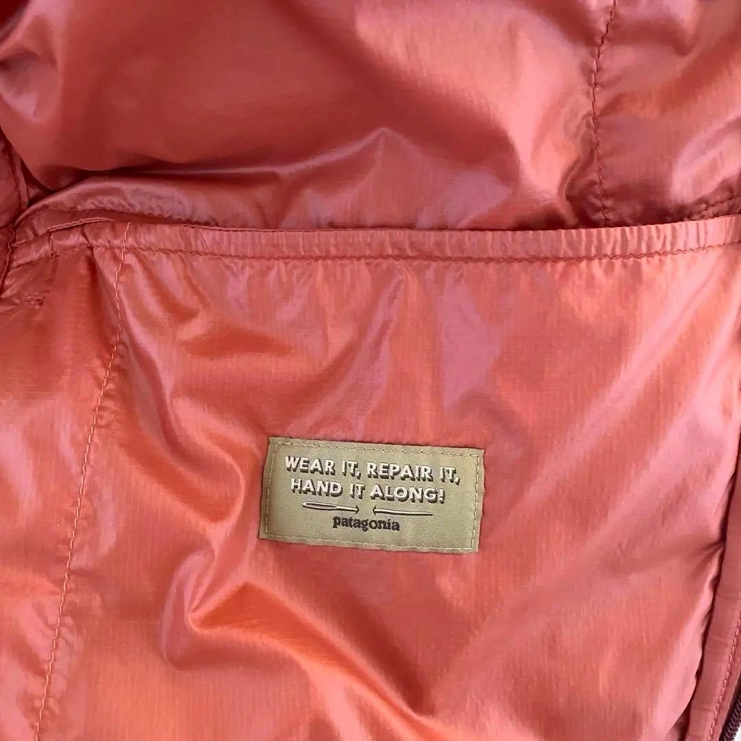パタゴニア ダウンセーターフーディ ダウンジャケット オレンジ メンズXLサイズ