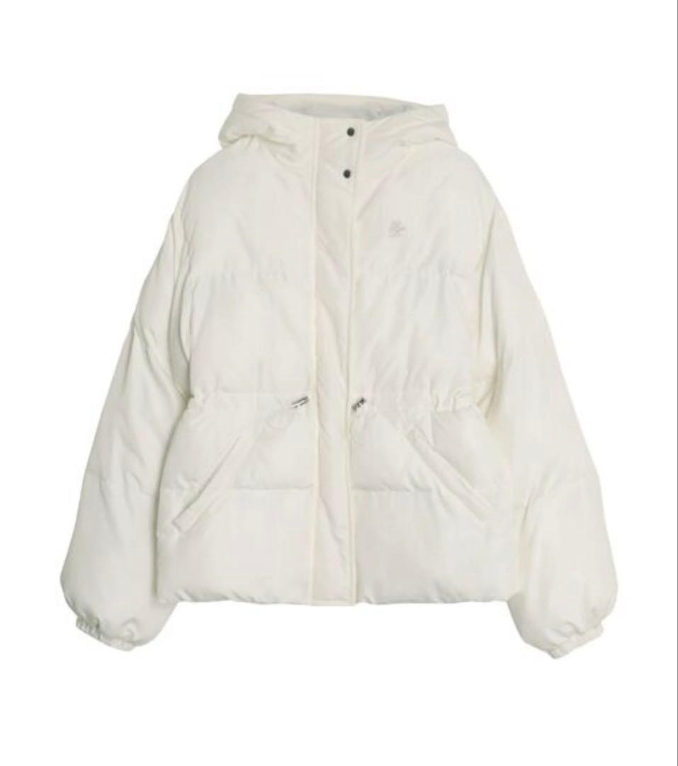 CALNAMUR パフショートバックリボンブルゾン ホワイト完売色