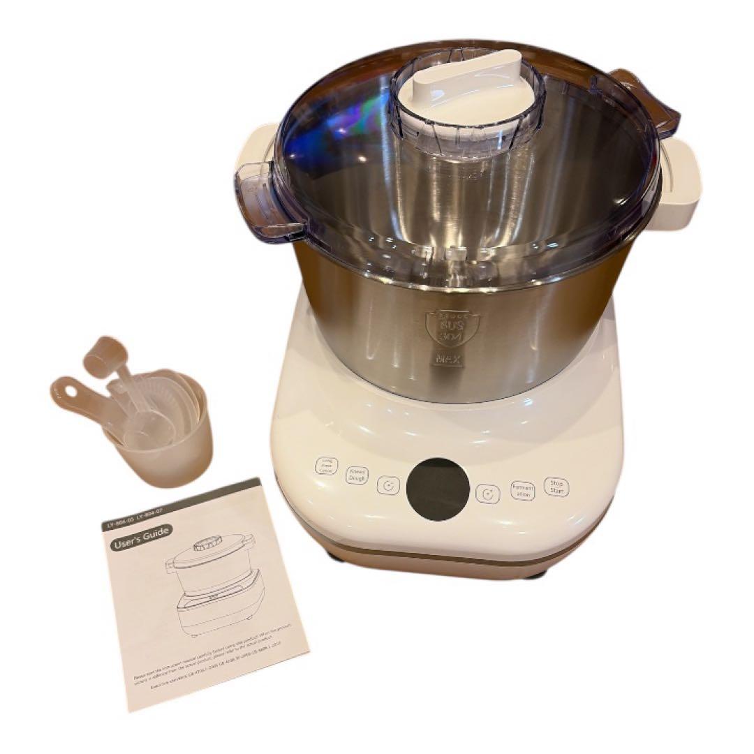 電動 パンこね機 パン焼き器 生地こね・発酵 ステンレスポット5L 110V