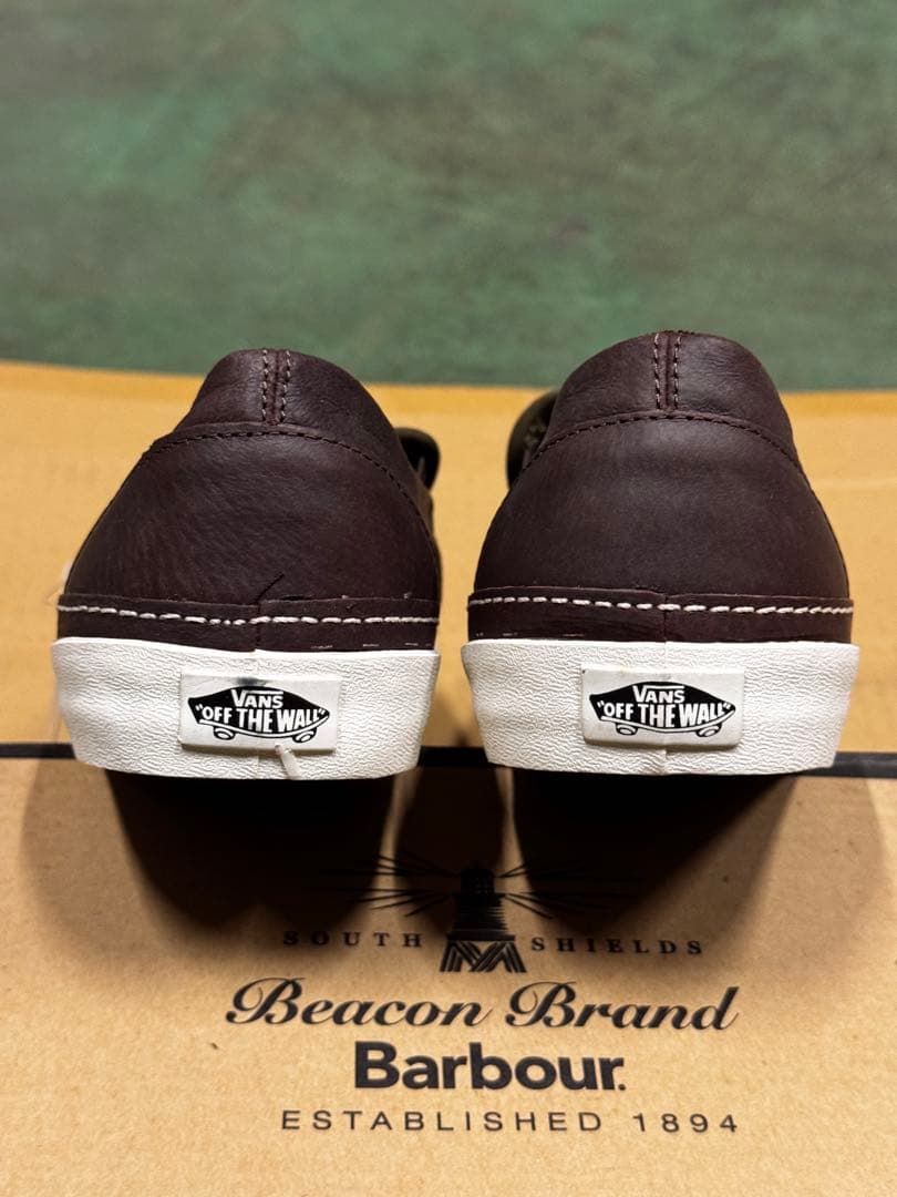 29cm Vans × Barbour Classic Slip On バブアー