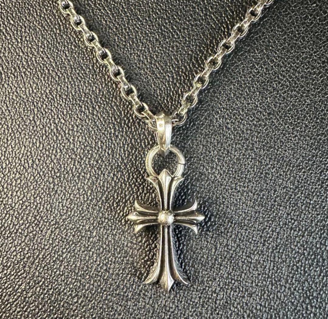 PR CHクロスペンダントスモールwithべ イル ペーパーチェーン50cm