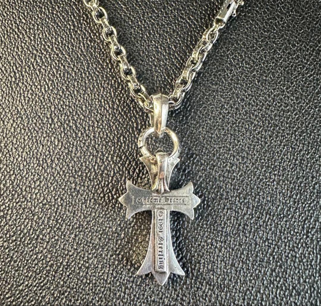 PR CHクロスペンダントスモールwithべ イル ペーパーチェーン50cm