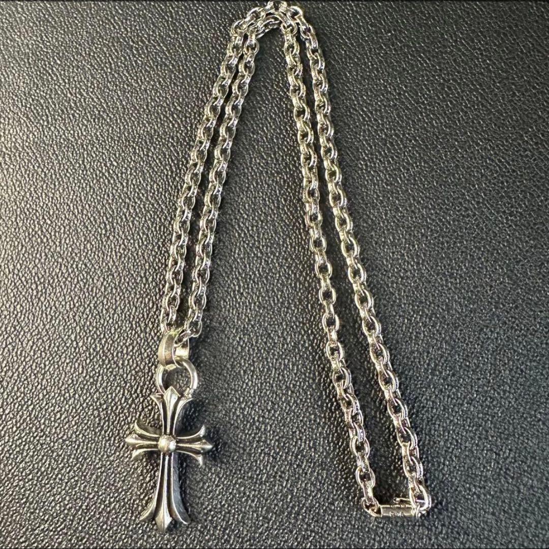 PR CHクロスペンダントスモールwithべ イル ペーパーチェーン50cm