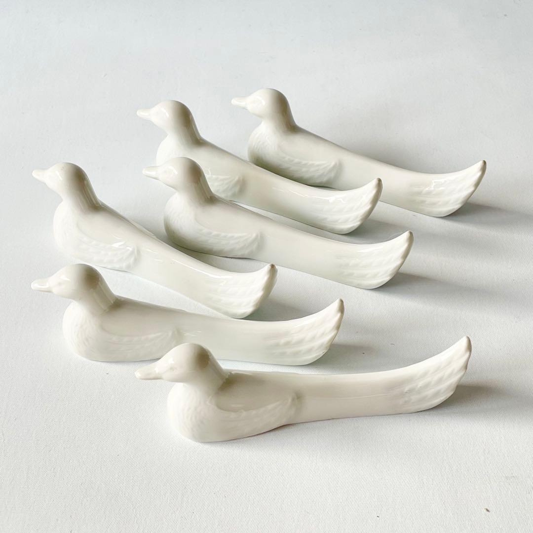 PILLIVUYT ピリヴィッツ 水鳥 カトラリーレスト 6個セット