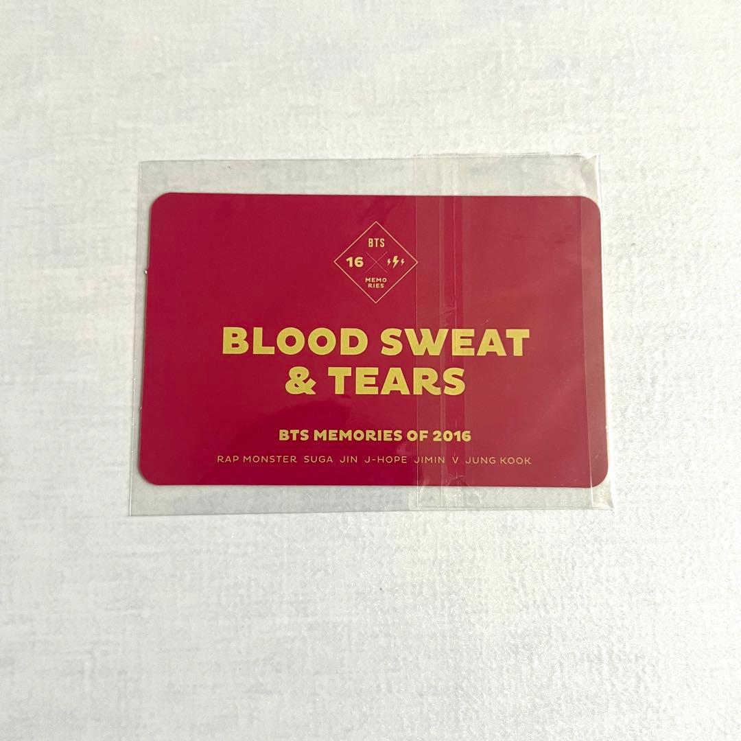 BTS MEMORIES OF 2016 血、汗、涙 トレカ 集合 カード