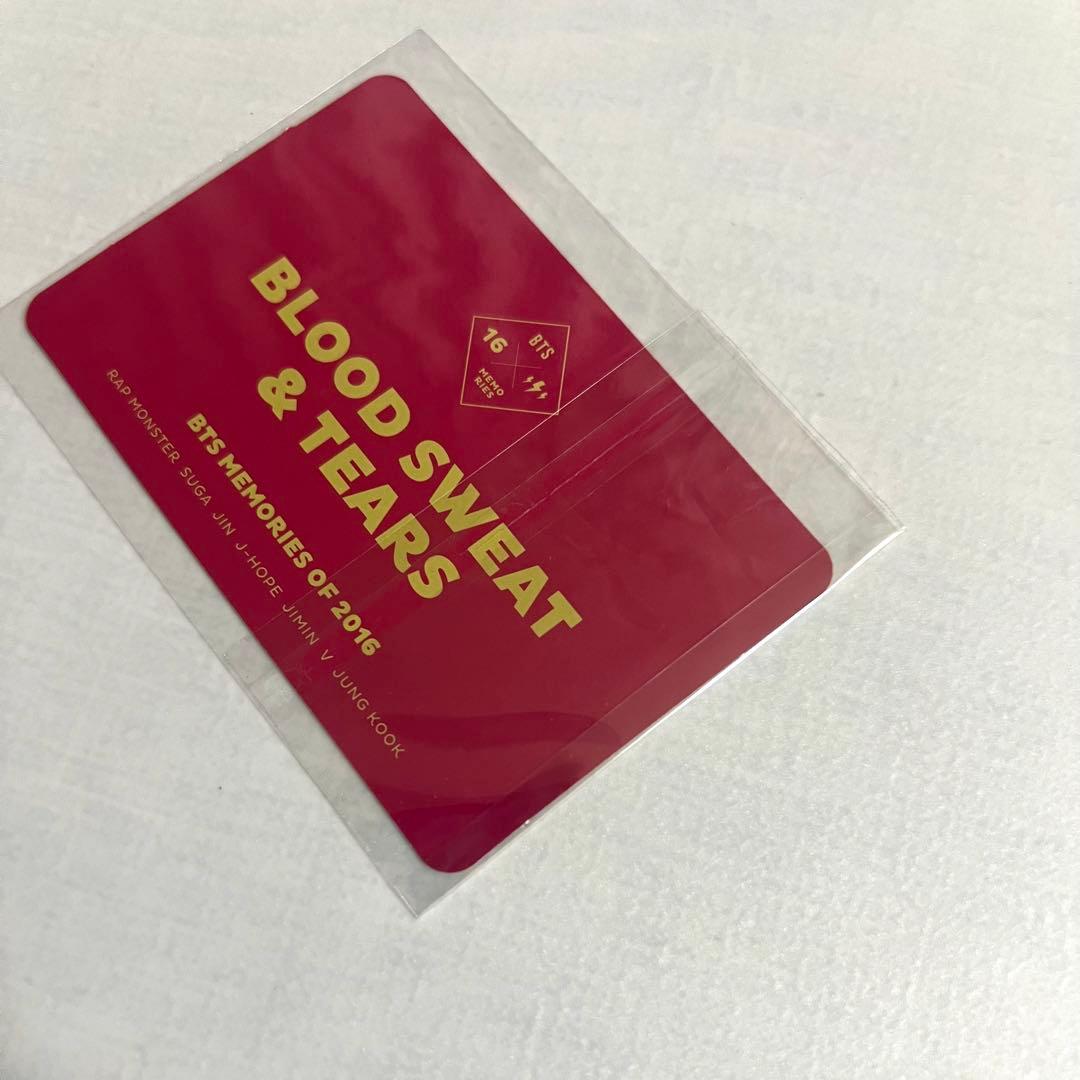 BTS MEMORIES OF 2016 血、汗、涙 トレカ 集合 カード