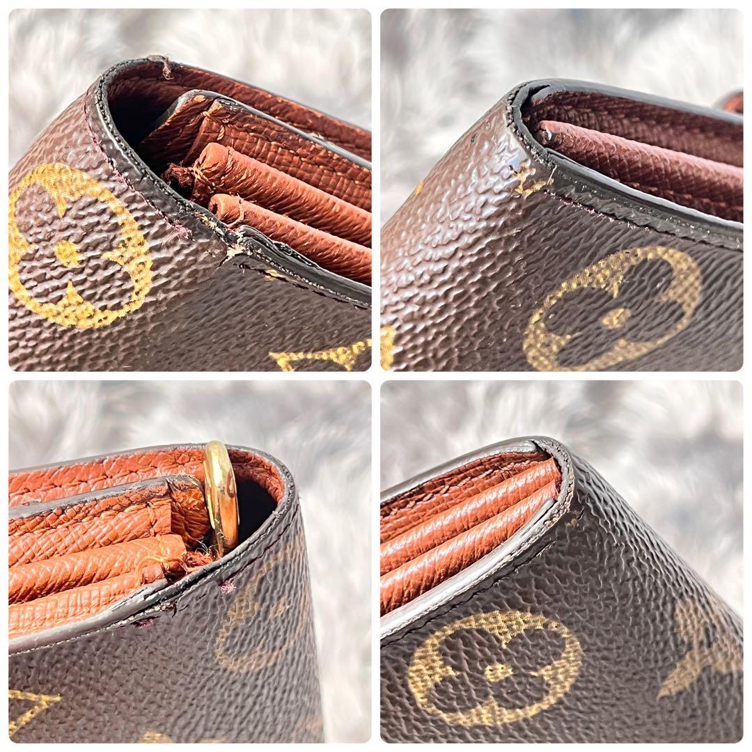 ルイヴィトン　ポルトモネクレディ　長財布　モノグラムキャンバス　ブラウン