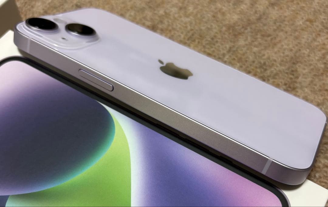Apple iPhone 14 パープル 本体 充電ケーブル付き